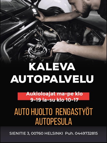 Kuva autohuoltoliikkeestä Kaleva autopalvelu Helsinki